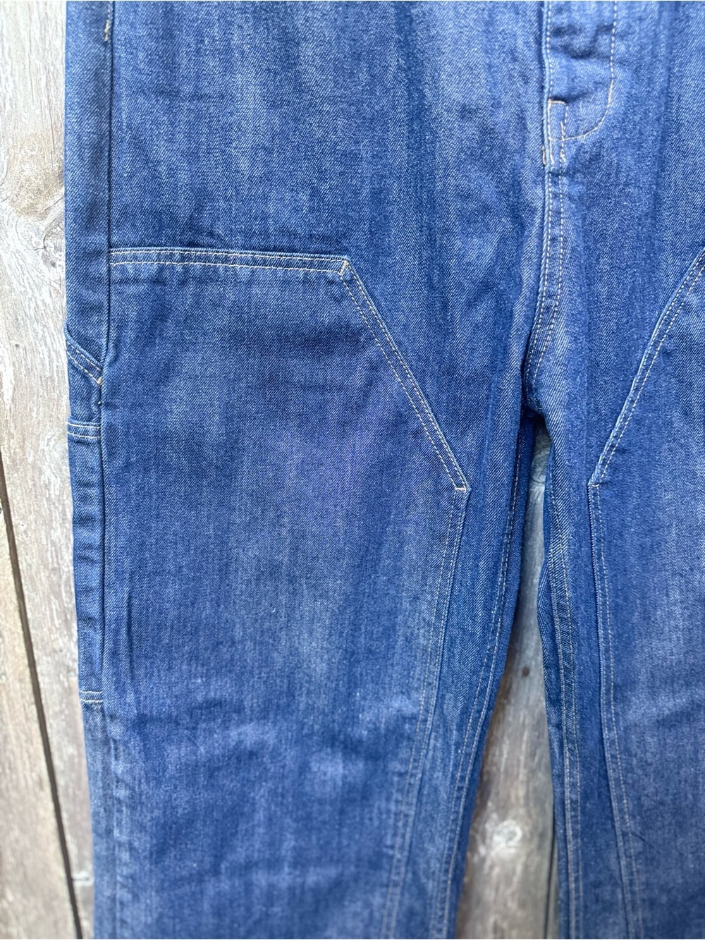 Rick Owens DRKSHDW Double Knee Geth Cut Jeans Indigo Blue Wide Leg 34 - Picture 4 of 10